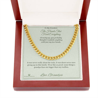 Add a name to this Cuban Link Chain - gift for brother