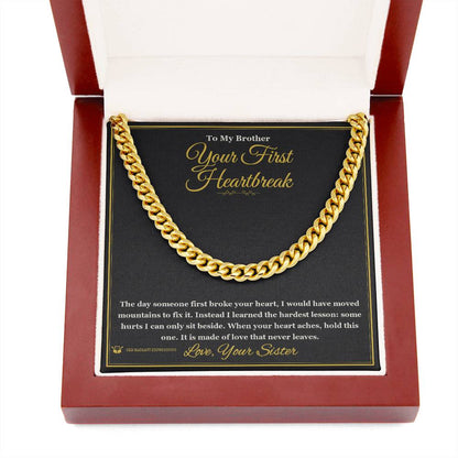 Personalized Cuban Link Chain for brother