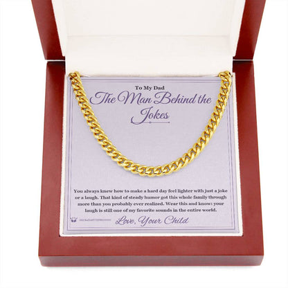 Cuban Link Chain engraved with your own words for brother
