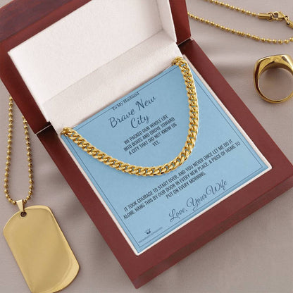 Add a name to this Cuban Link Chain - gift for husband