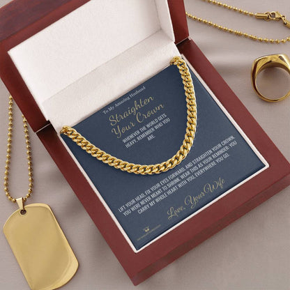 Add a name to this Cuban Link Chain - gift for husband
