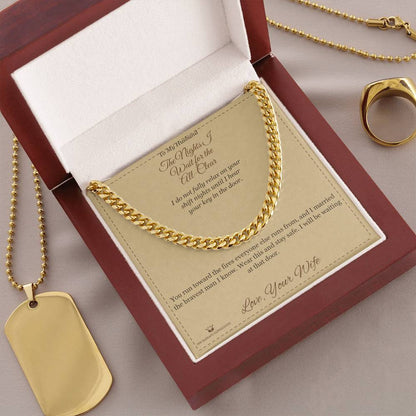 Add a name to this Cuban Link Chain - gift for brother