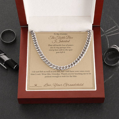 Cuban Link Chain engraved with your own words for brother