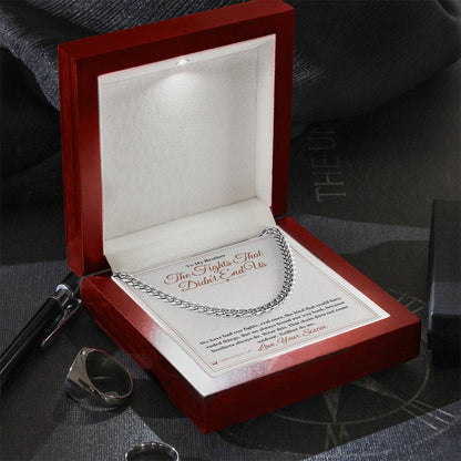 Personalized Cuban Link Chain for brother