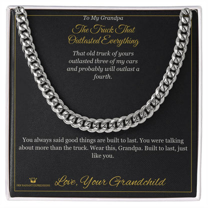 Personalized Cuban Link Chain for grandfather