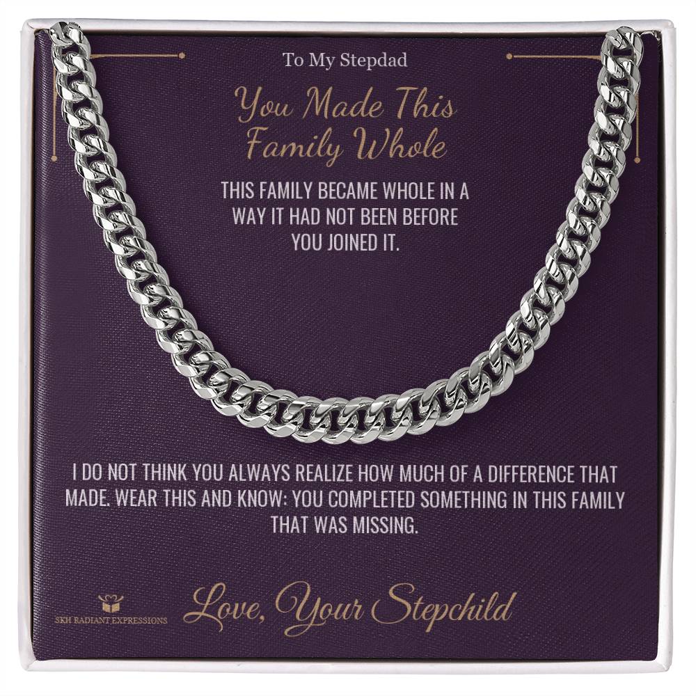 Sentimental stepdad gift, not generic