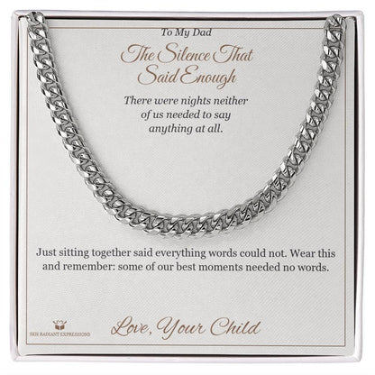 Personalized Cuban Link Chain for dad