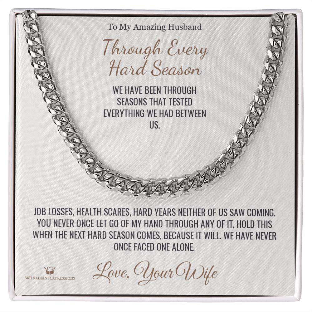 Meaningful gift for husband - Through Every Hard Season