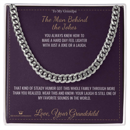Personalized Cuban Link Chain for grandfather