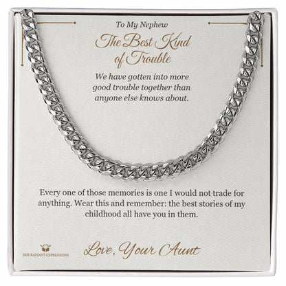 Personalized Cuban Link Chain for nephew