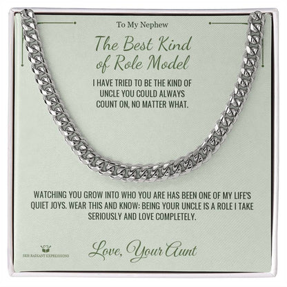 Personalized Cuban Link Chain for nephew