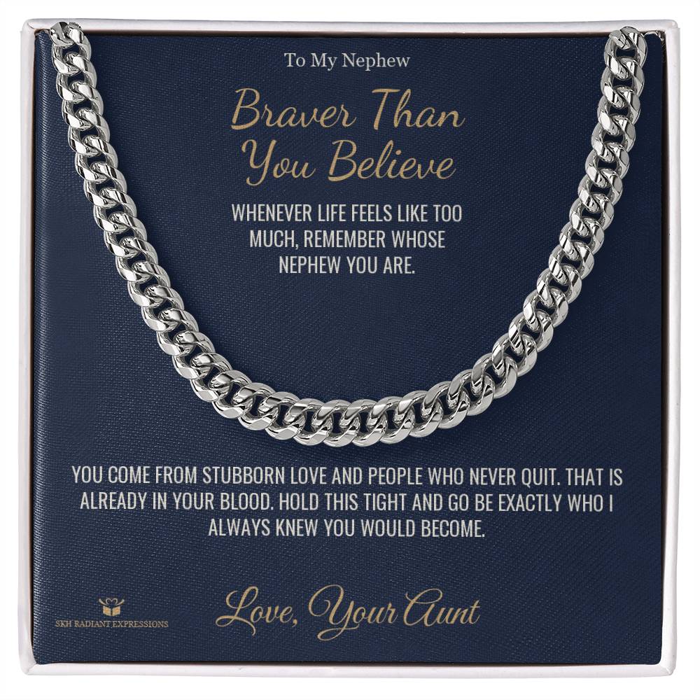 Sentimental nephew gift, not generic