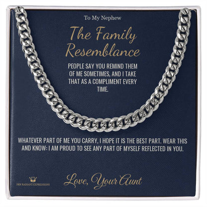 Personalized Cuban Link Chain for nephew