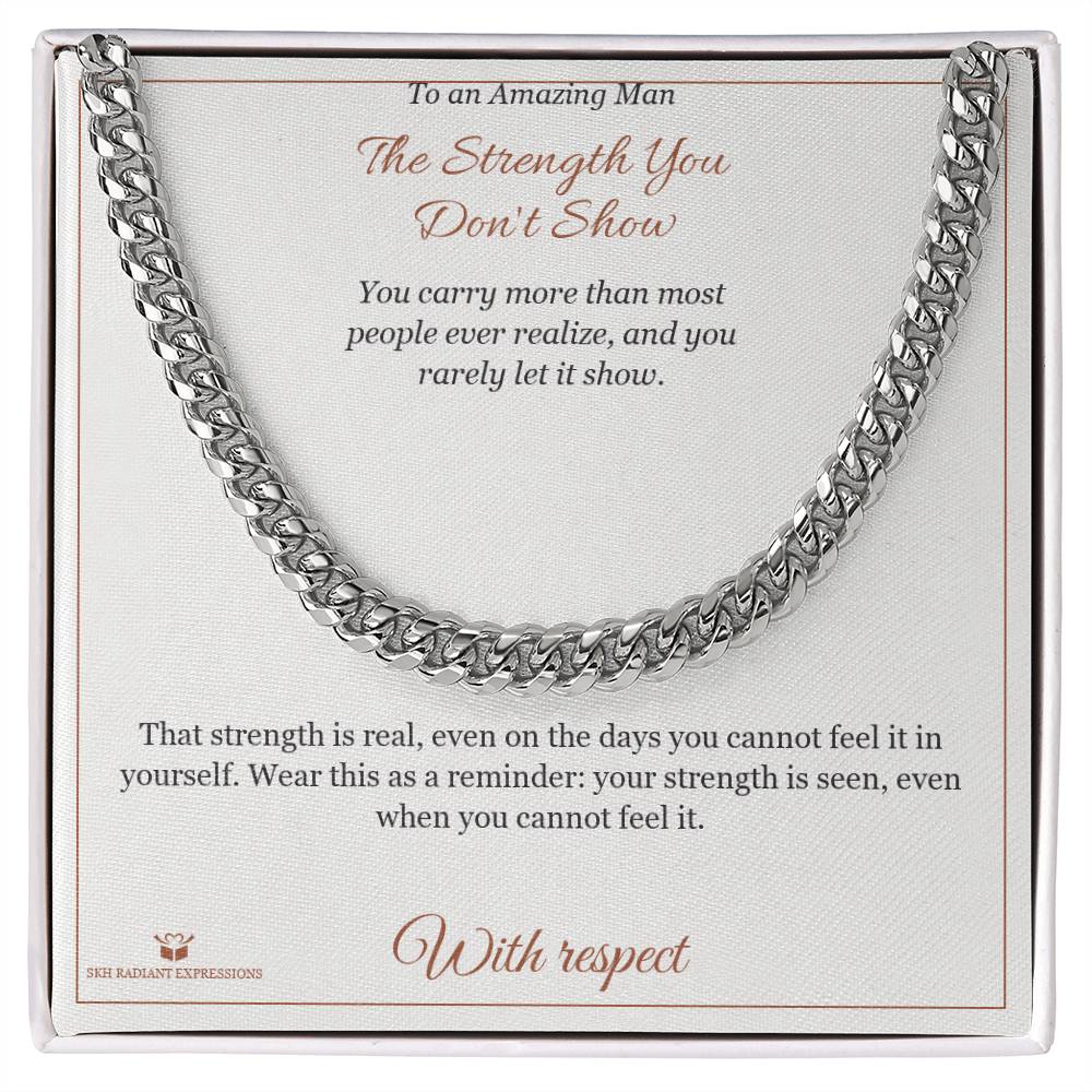 Personalized Cuban Link Chain for brother