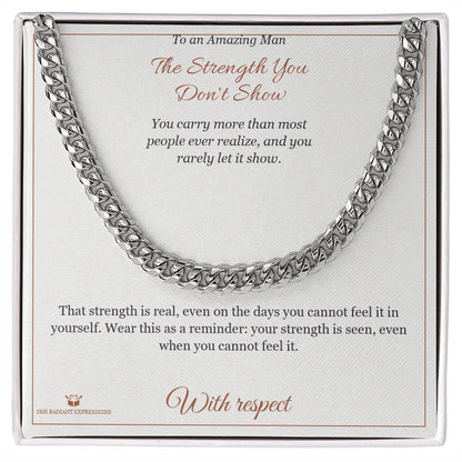 Personalized Cuban Link Chain for brother