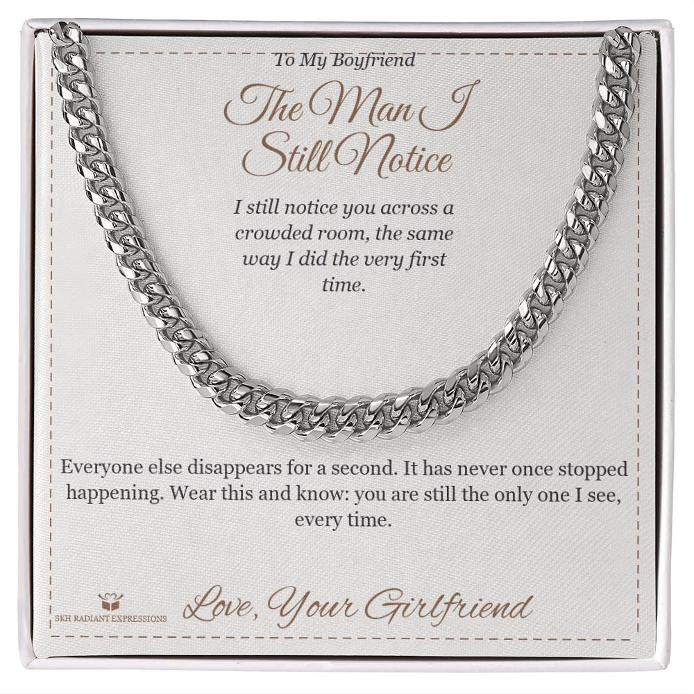 Personalized Cuban Link Chain for brother
