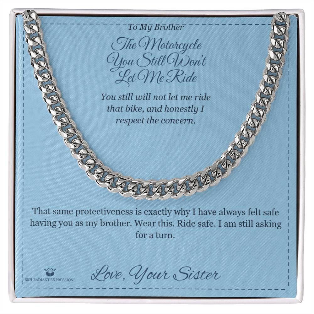 Personalized Cuban Link Chain for brother