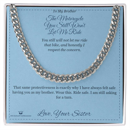 Personalized Cuban Link Chain for brother