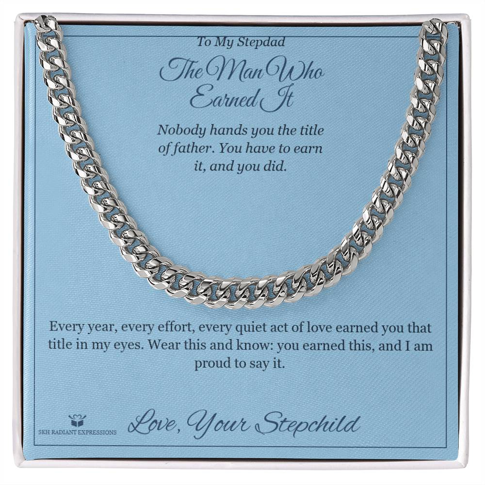 Personalized Cuban Link Chain for brother