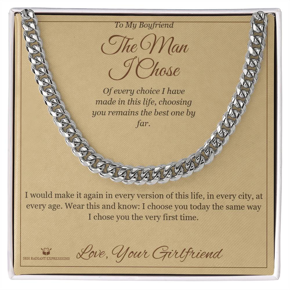Personalized Cuban Link Chain for brother