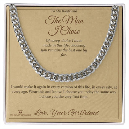 Personalized Cuban Link Chain for brother