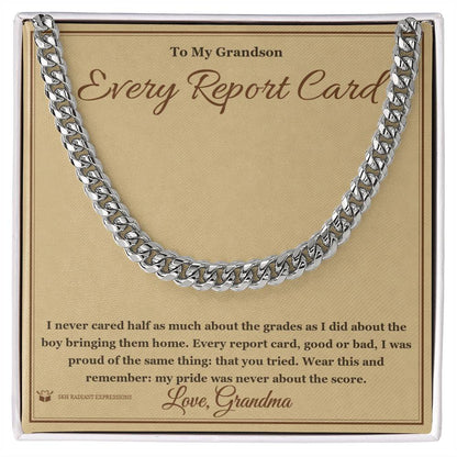Meaningful gift for grandson - Every Report Card