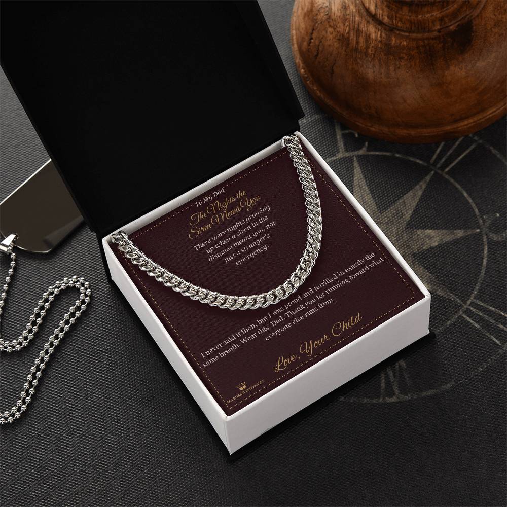 Personalized Cuban Link Chain for dad