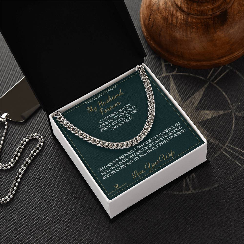 My Husband, Forever - Cuban Link Chain for Husband