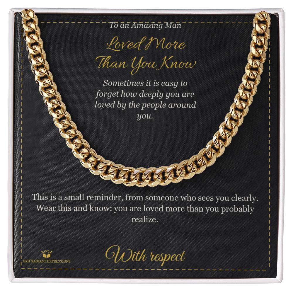 Meaningful gift for him - Loved More Than You Know