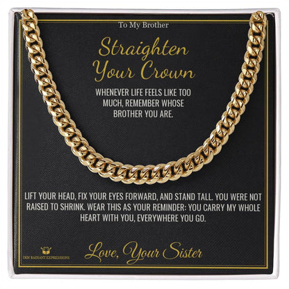 Personalized Cuban Link Chain for brother