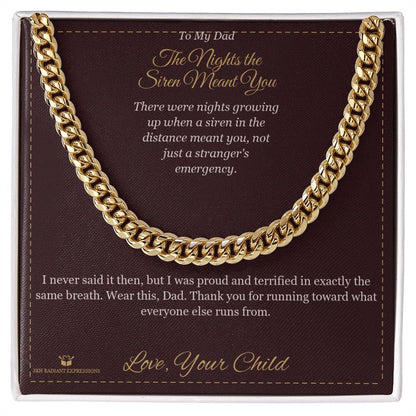 Add a name to this Cuban Link Chain - gift for dad