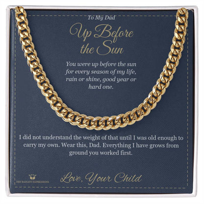 Meaningful gift for dad - Up Before the Sun