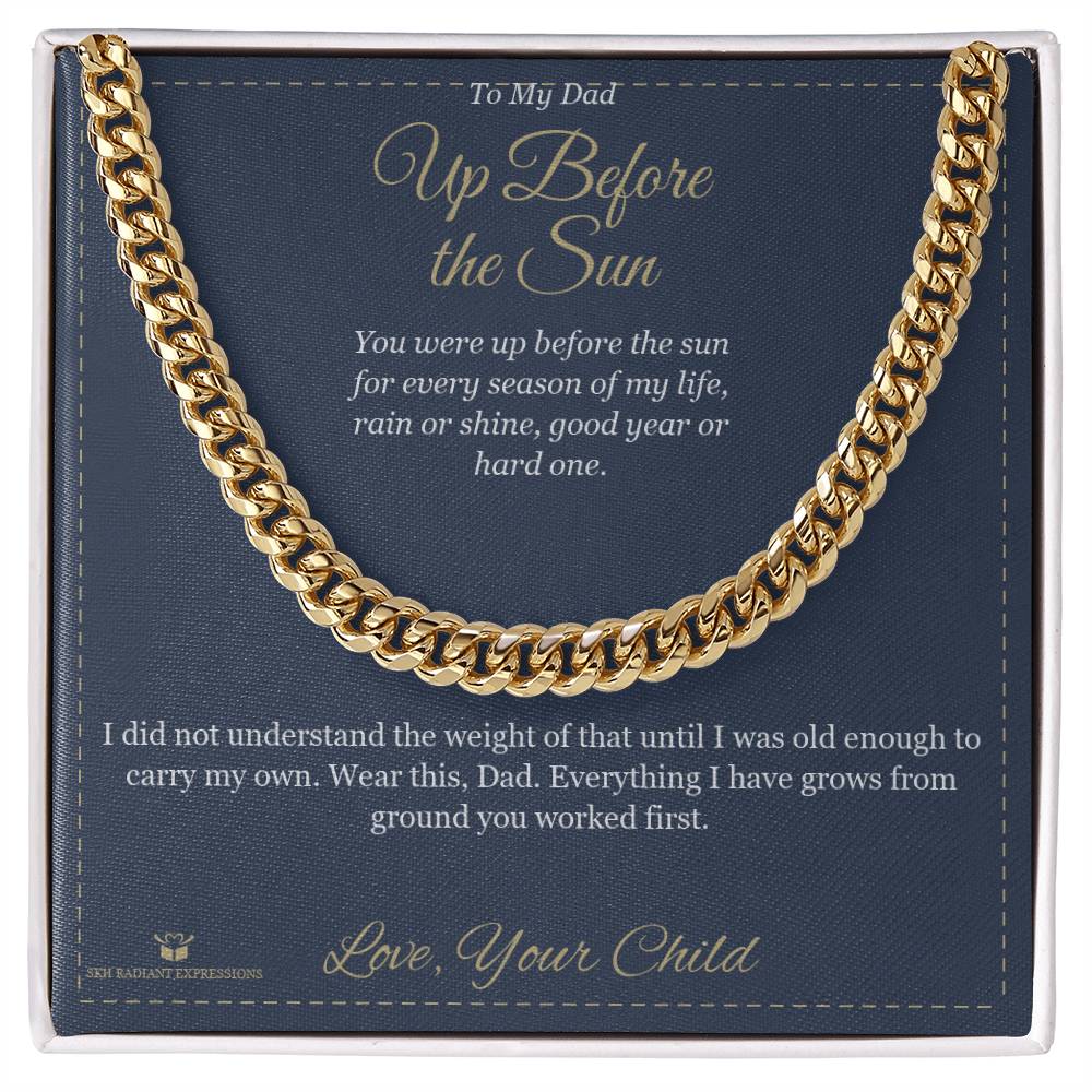 Add a name to this Cuban Link Chain - gift for dad