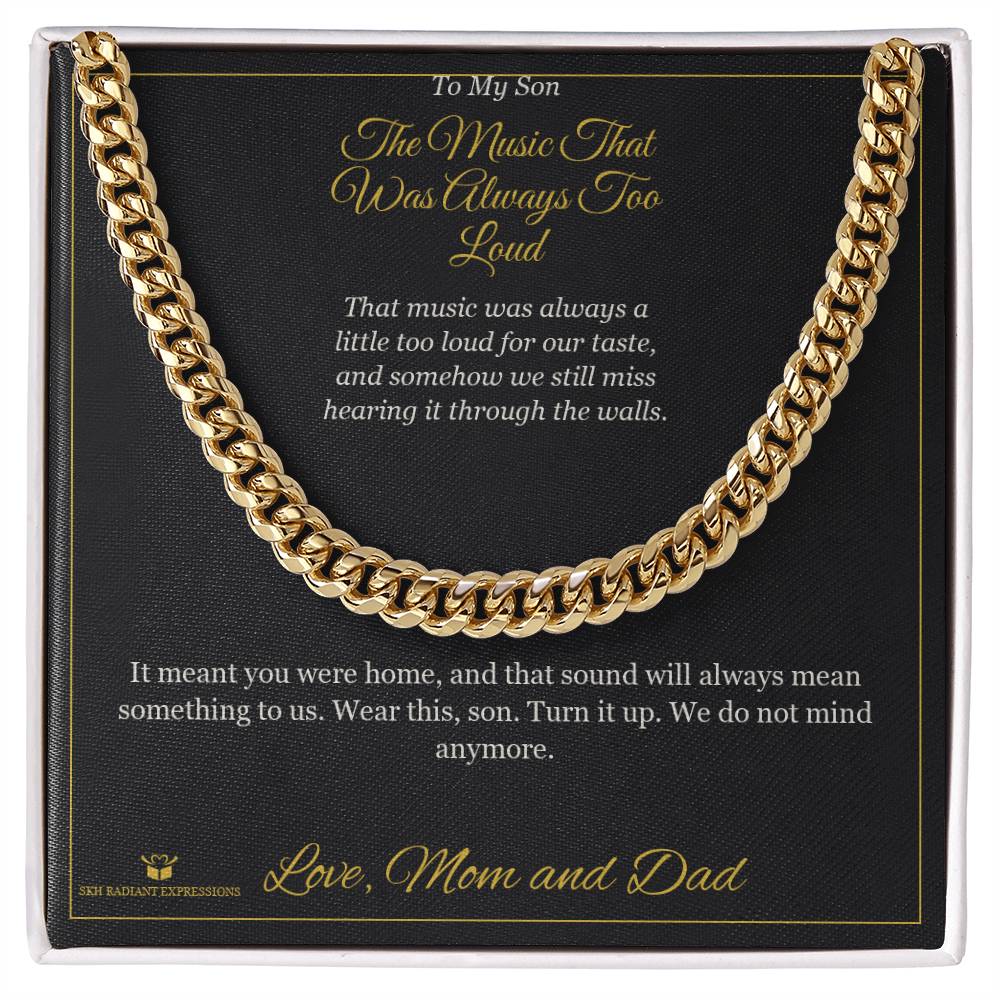 Personalized Cuban Link Chain for son