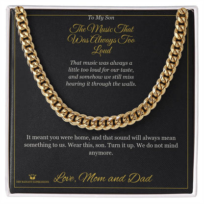 Personalized Cuban Link Chain for son