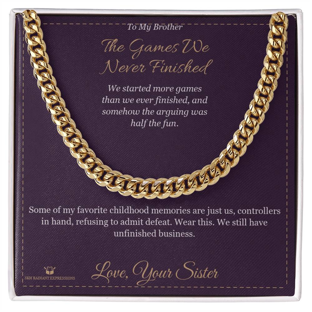 What does a Cuban Link Chain mean - gift for brother