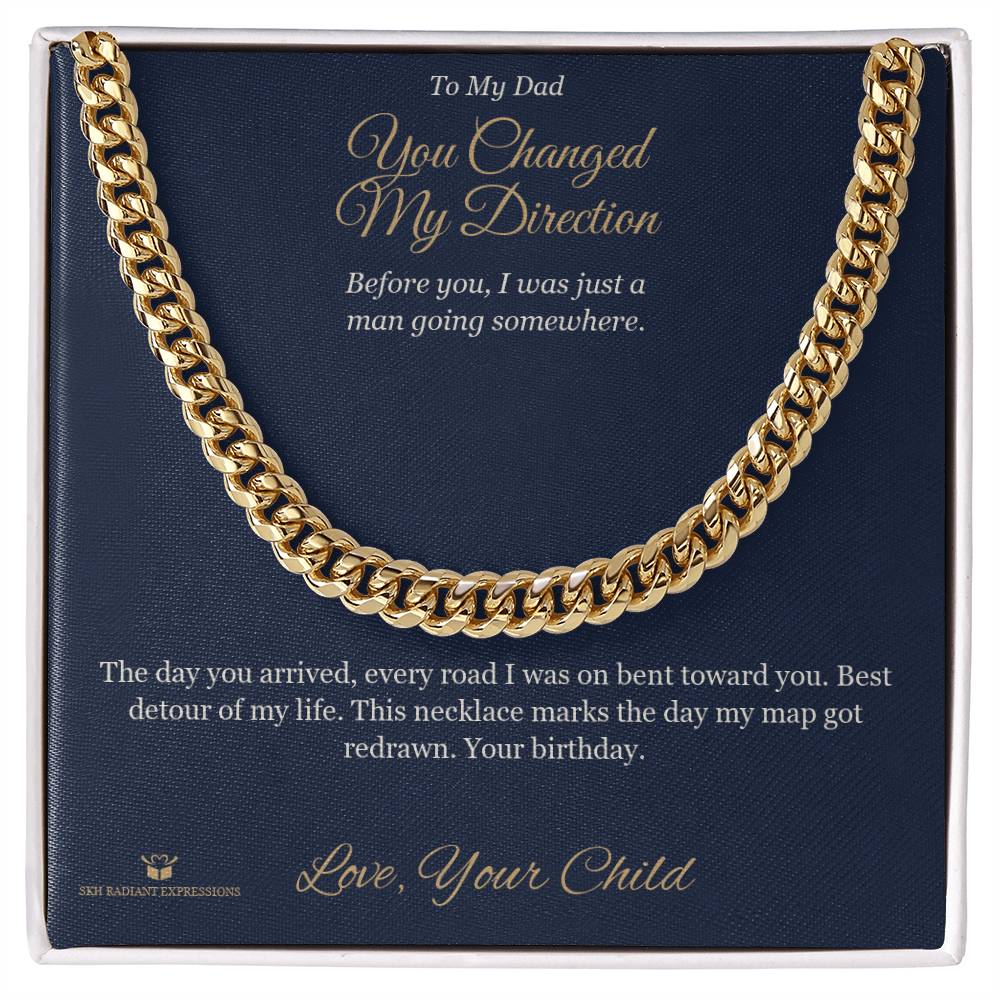 Add a name to this Cuban Link Chain - gift for dad