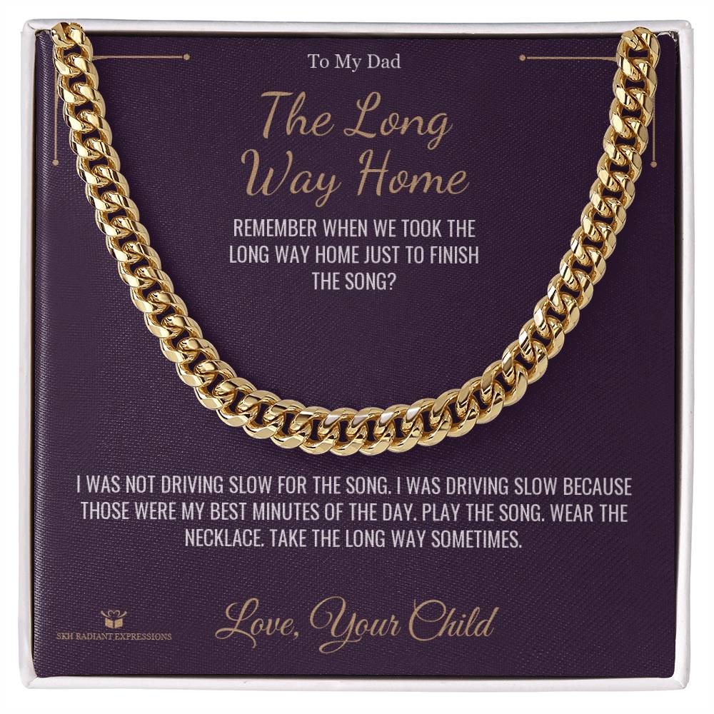 Add a name to this Cuban Link Chain - gift for dad