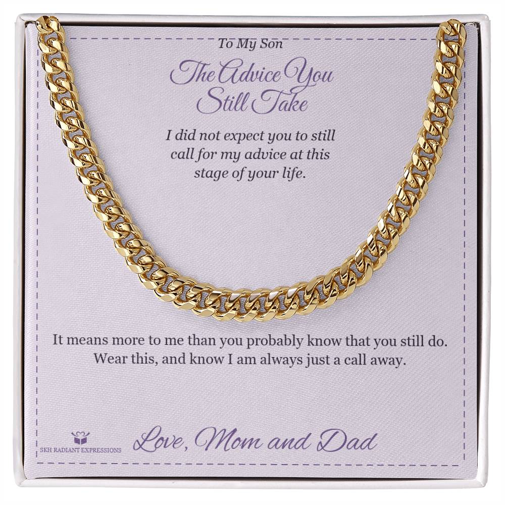 What does a Cuban Link Chain mean - gift for son