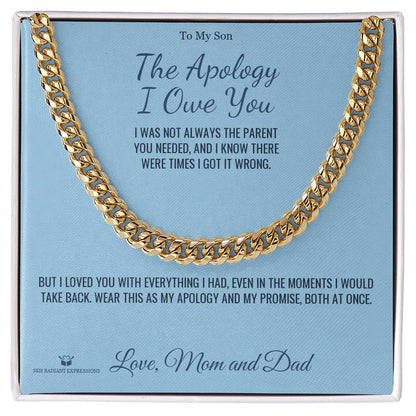 Personalized Cuban Link Chain for son
