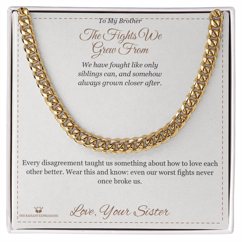 What does a Cuban Link Chain mean - gift for brother