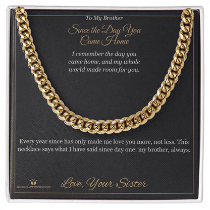 Personalized Cuban Link Chain for brother