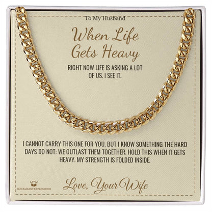 Personalized Cuban Link Chain for husband