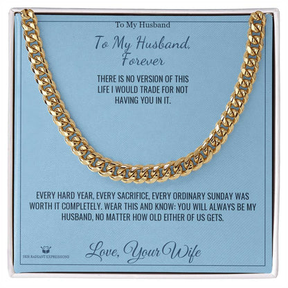 Cuban Link Chain gift for husband from Wife