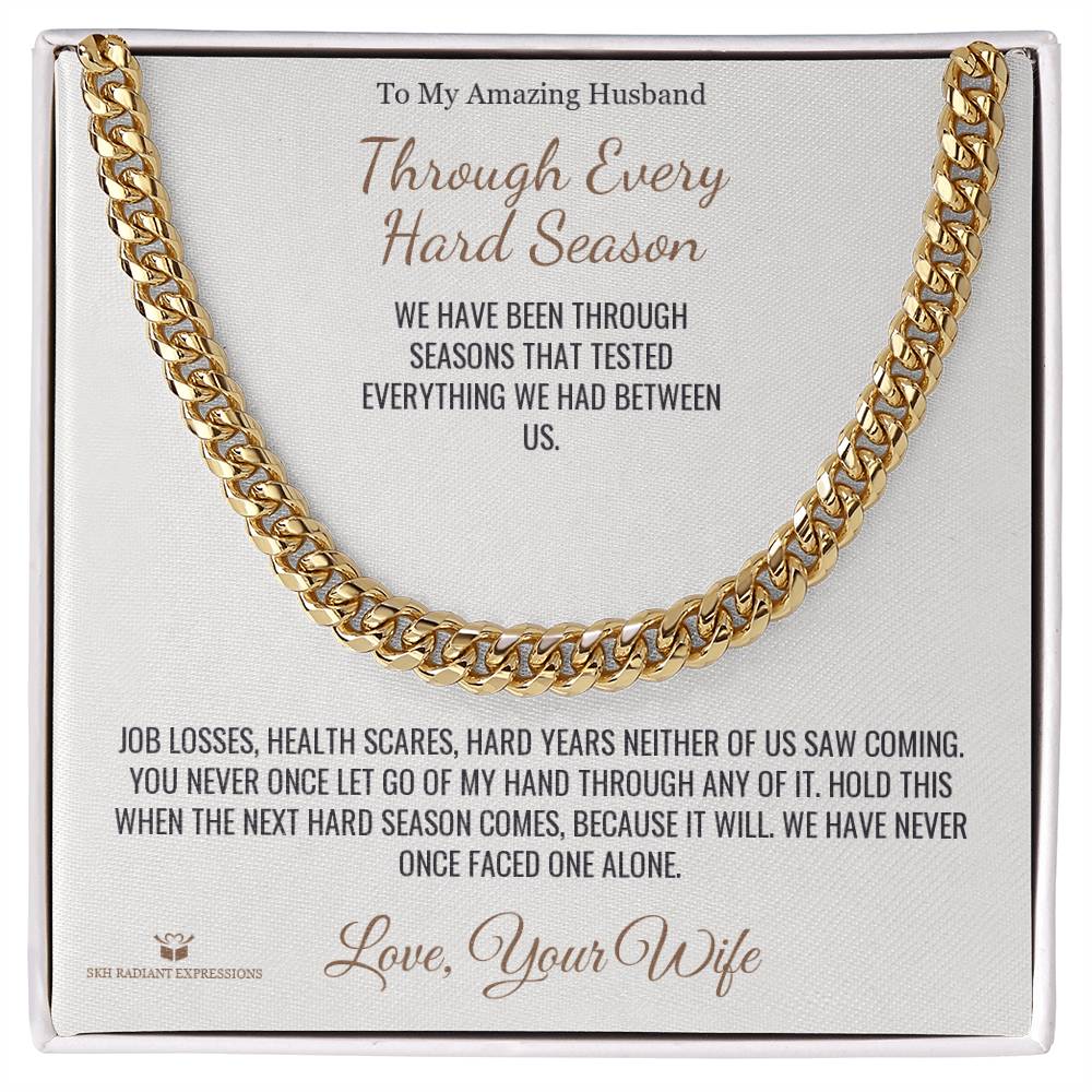 Personalized Cuban Link Chain for husband