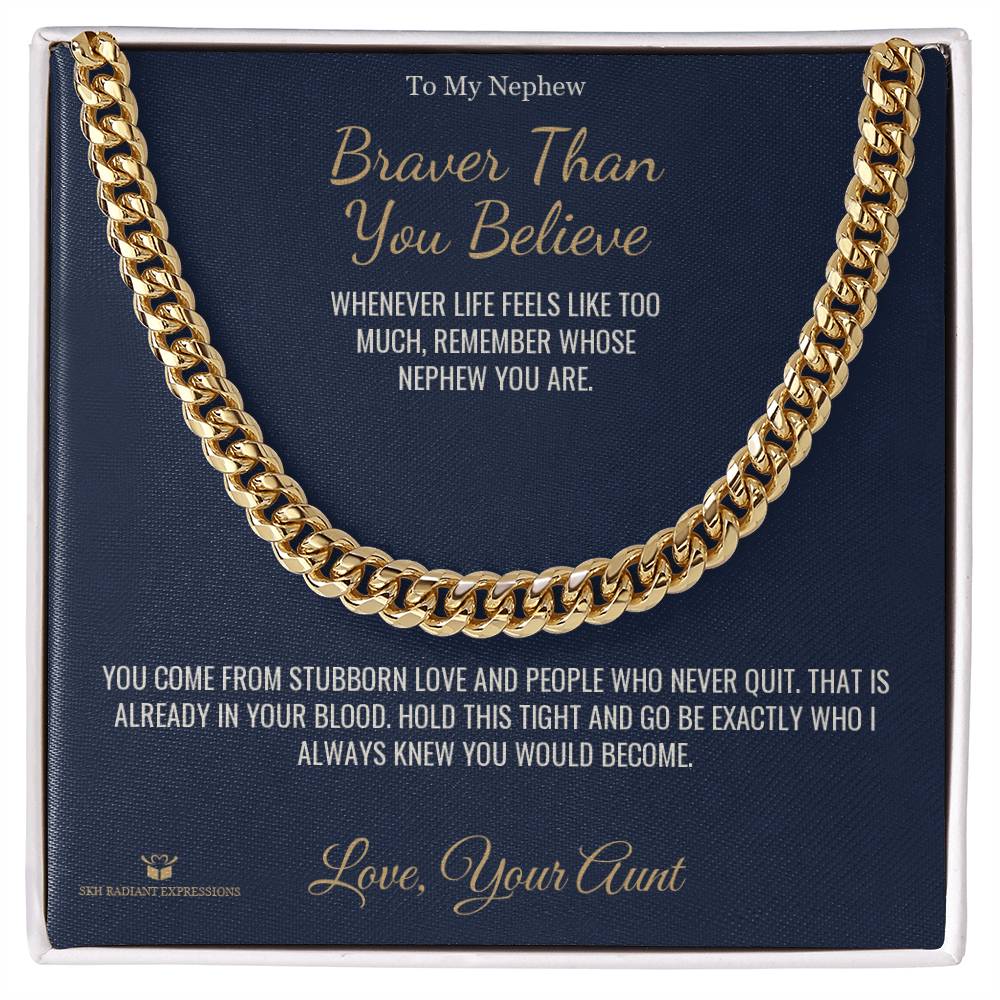 Meaningful gift for nephew - Braver Than You Believe