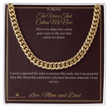 Cuban Link Chain gift for son from Dad