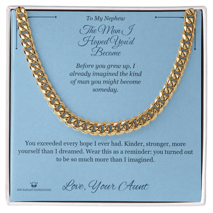 Add a name to this Cuban Link Chain - gift for nephew