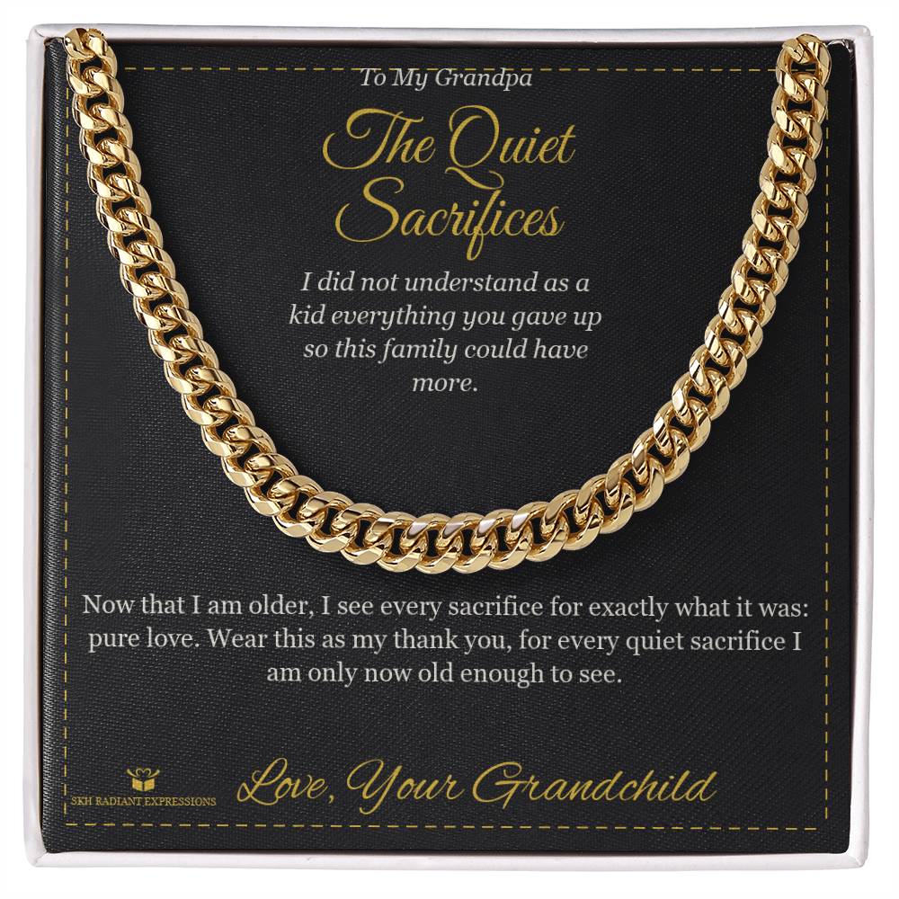 Meaningful gift for grandfather - The Quiet Sacrifices