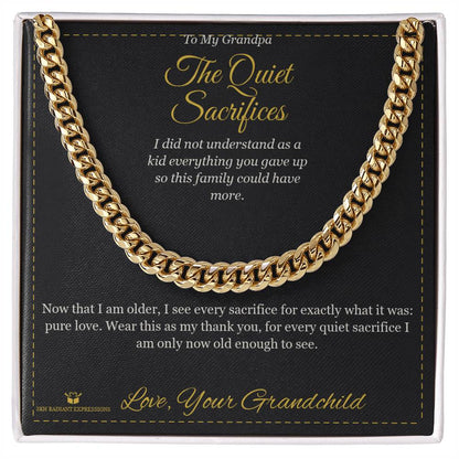 Add a name to this Cuban Link Chain - gift for grandfather